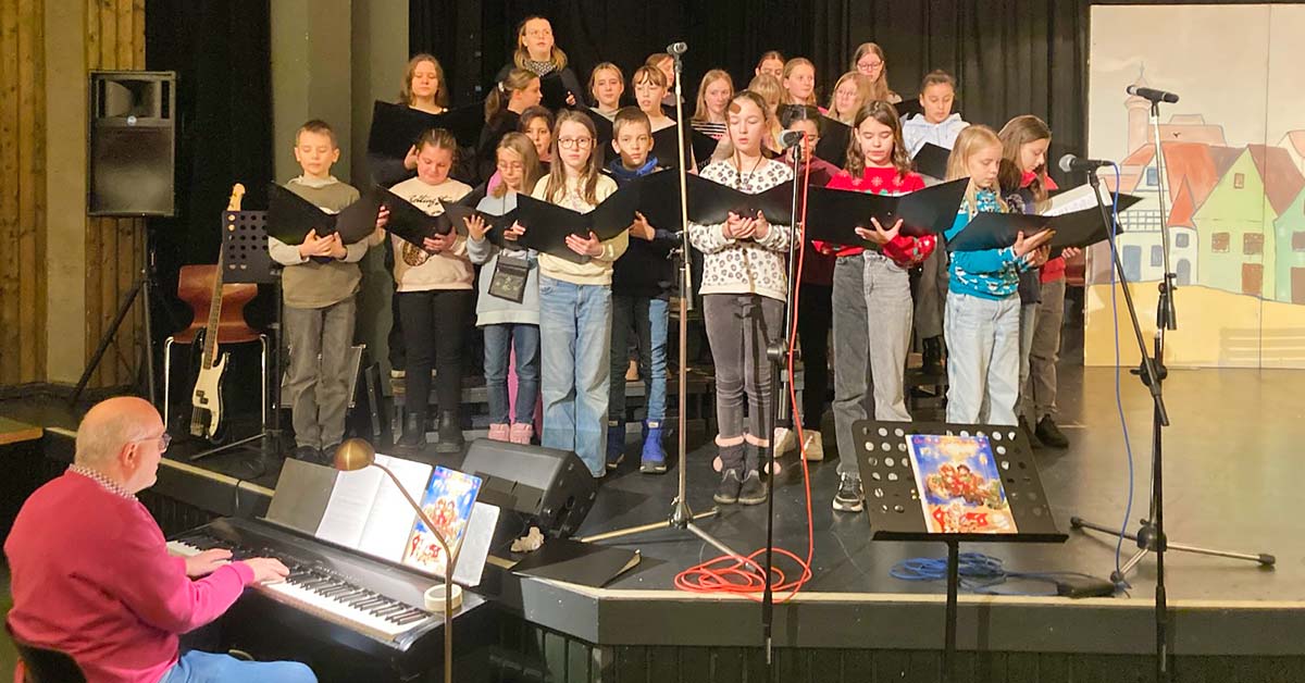 Weihnachtsmusical an der Ursula-Realschule.