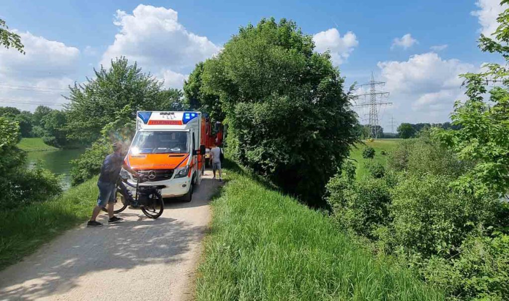 Schwerer Unfall in der Lippe bei Dorsten