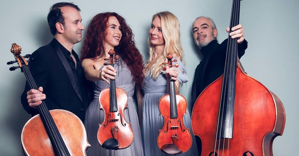 Konzert: Streichquartett Blue Velvet Quelle: Streichquartett Blue Velvet