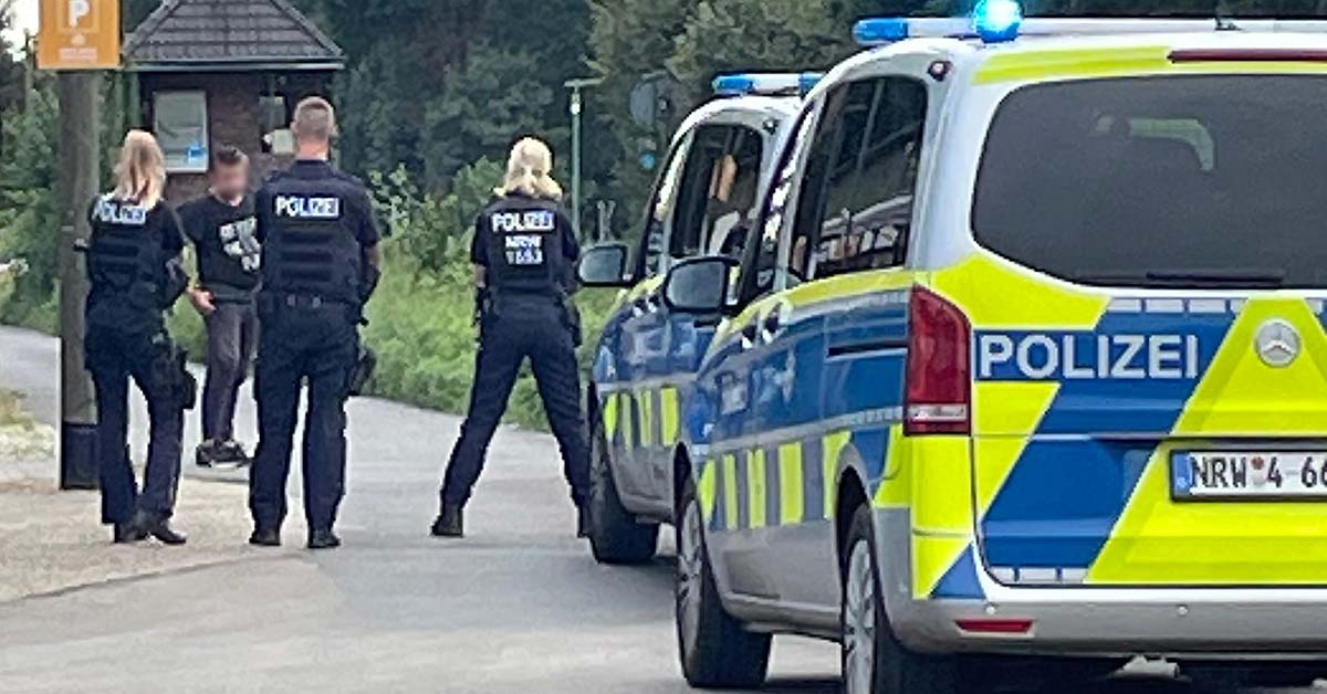 Polizeieinsatz an der Gießerei