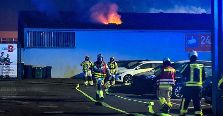 Feuer Gewerbegebiet Dorsten Ost