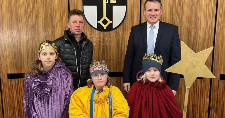 Sternsinger 2025 im Dorstener Rathaus