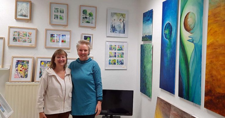 Vernissage von Ulla Linkemann und Karin Rempe in der Galerie Türkis