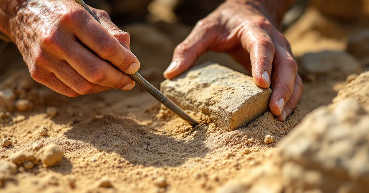 Archäologie Ausgrabung