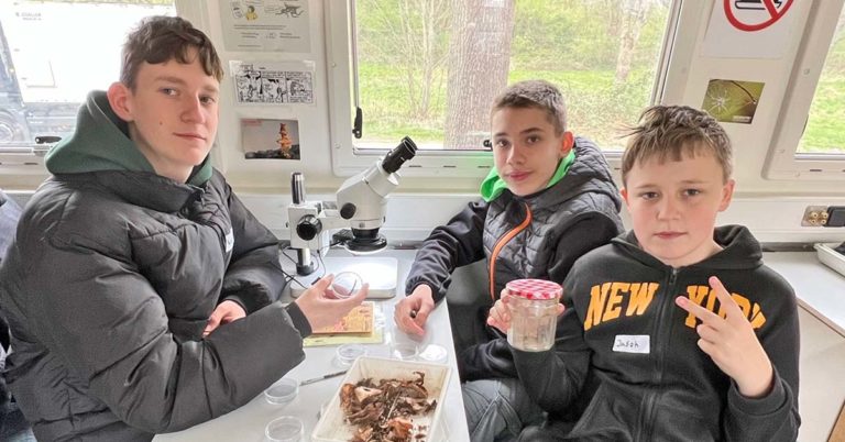 Umweltbus „Lumbricus“ begeistert junge Forscher an der Gesamtschule Wulfen