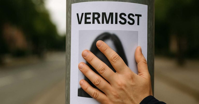 Vermisste Person Symbolbild