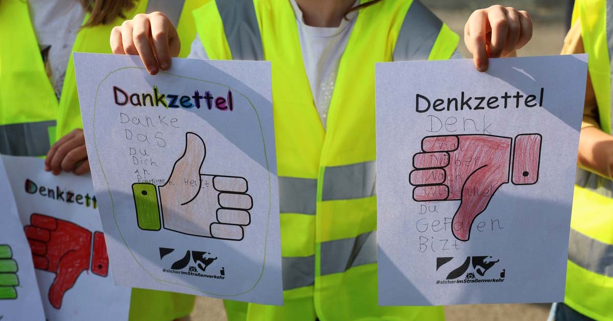 Denkzettel Dankzettel