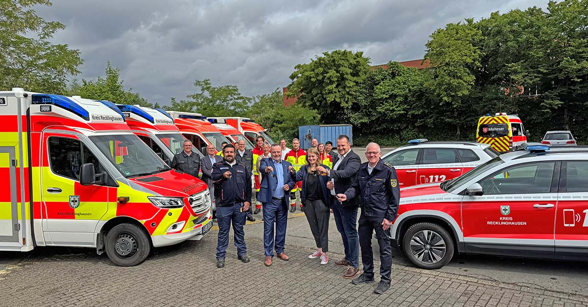 Rettungskräfte Fahrzeuge Kreis Recklinghausen