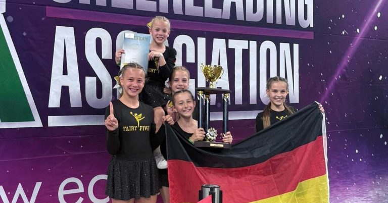 „Fairy Five“ vom BSV Wulfen sind neue Cheerleading-Europameisterinnen