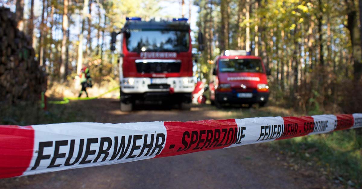 Feuerwehr Wald Waldbrand