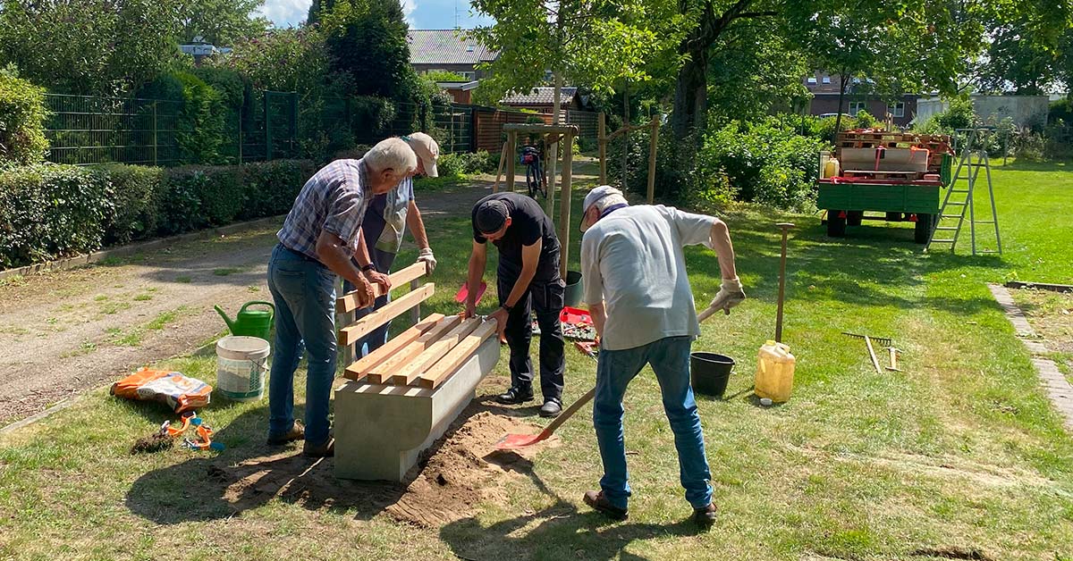 BürgerRunde Feldmark Geburtstagsbäume Plauderbänke