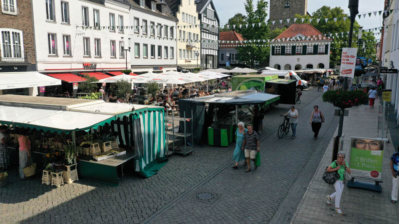 Marktplatz Wochenmarkt Dorsten Altstadt