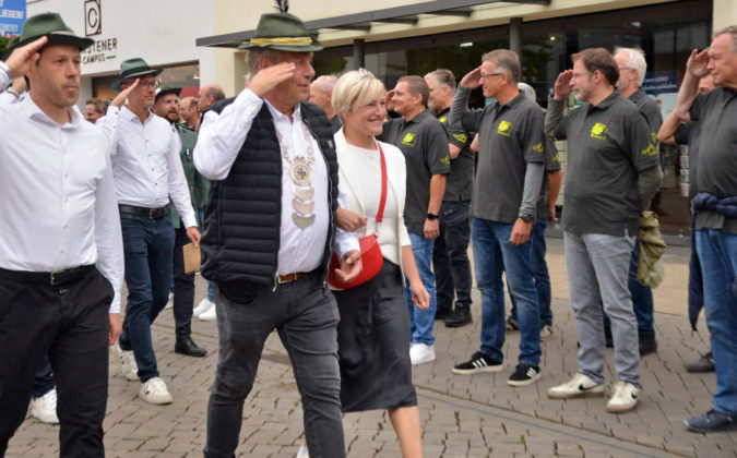 Vorparade Sch&uuml;tzenfest Dorsten-Altstadt 2025