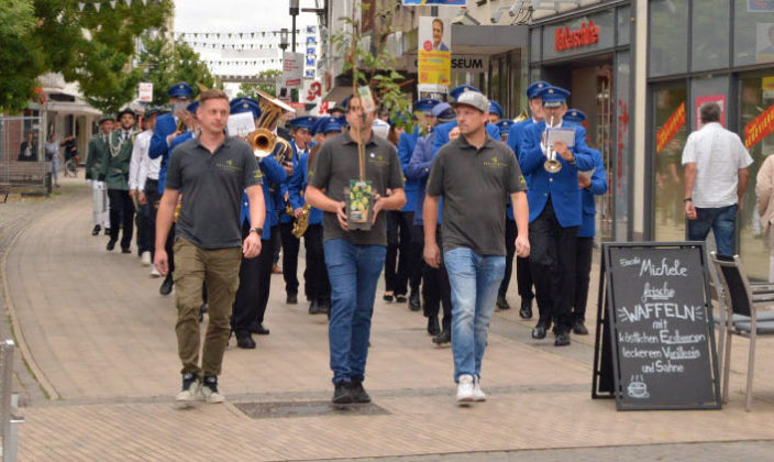 Vorparade Sch&uuml;tzenfest Dorsten-Altstadt 2025