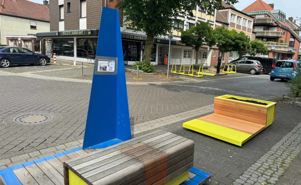 Die Stadtterrassen in Holster laden bis zum 30. Auggust zu Gepsprächen ein