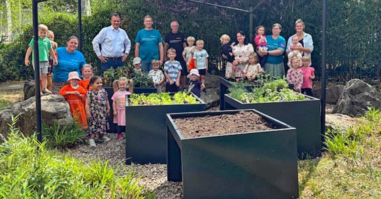 Neue Hochbeete für die Kita Kreskenhof in Dorsten