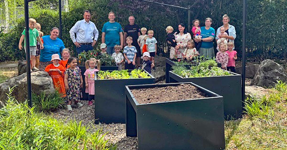 Neue Hochbeete für die Kita Kreskenhof in Dorsten