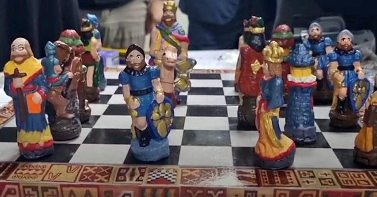 Schachfiguren aus Kokain gepresst