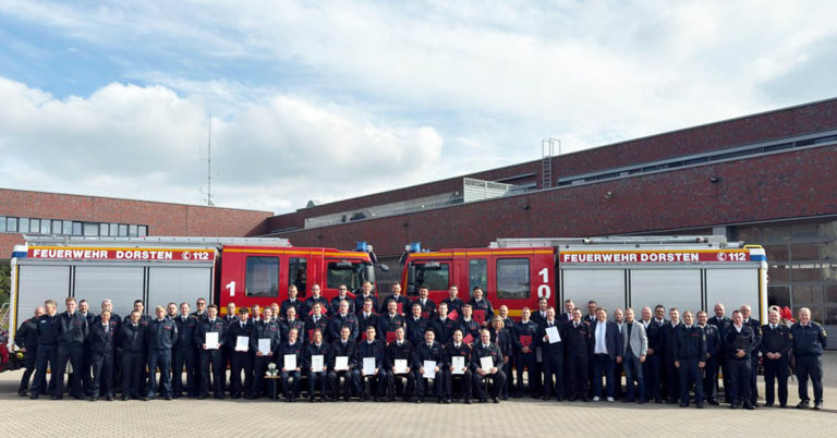 15 neue Brandmeister verstärken die Feuerwehr Dorsten
