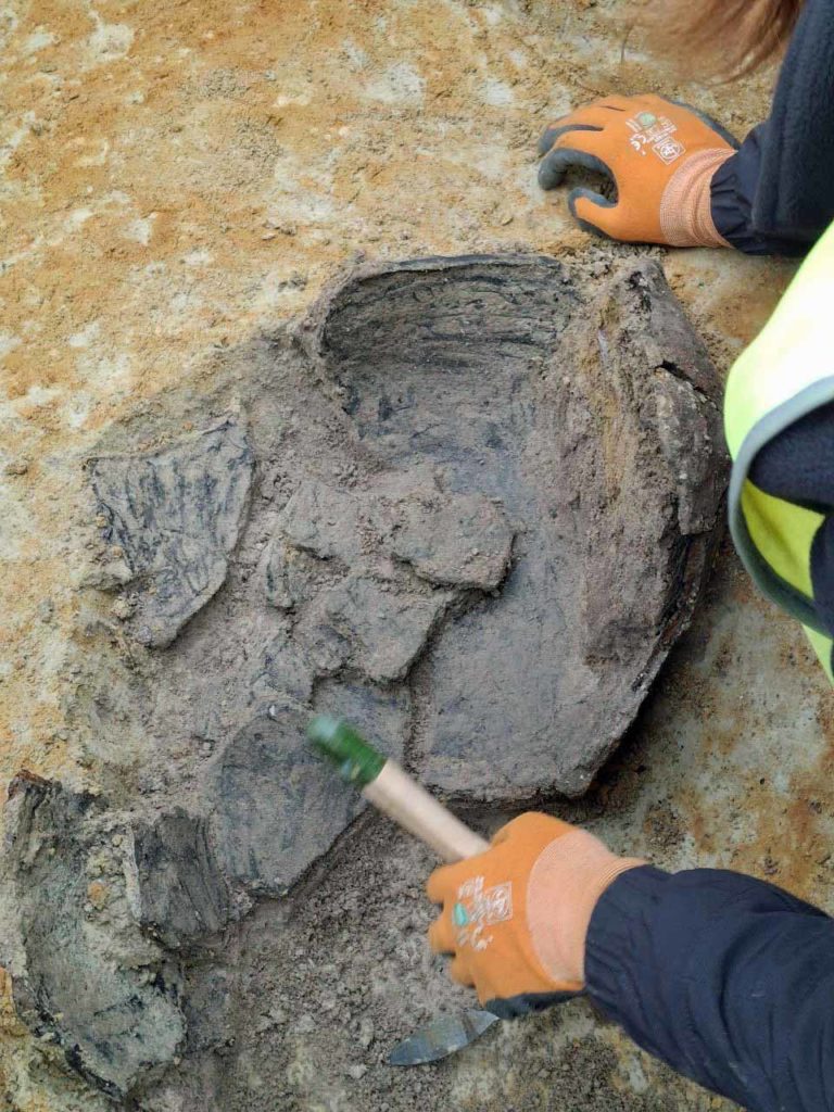 Keramikstück-Ausgrabung Dorsten Rhade- 500 vor Christus