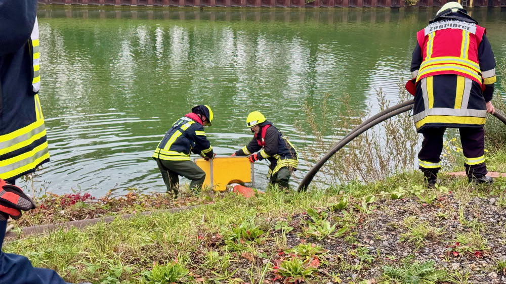 Kreisweite Feuerwehrübung im Chemiepark Marl Zusammenarbeit funktioniert