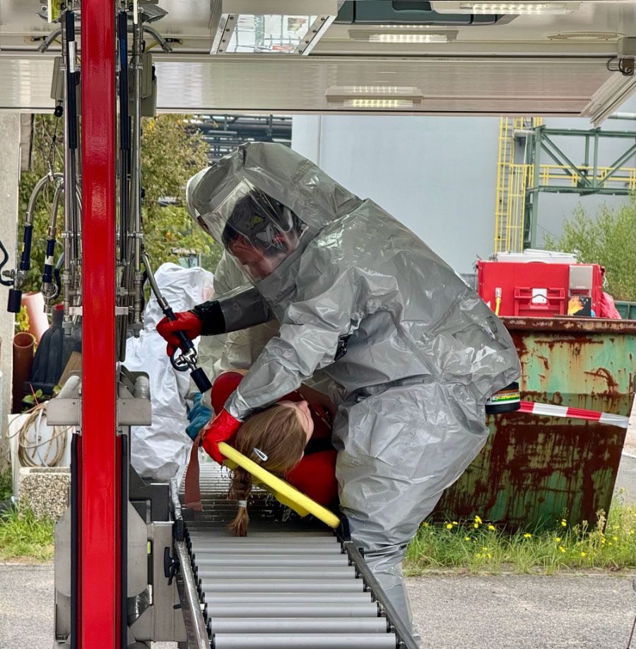 Kreisweite Feuerwehrübung im Chemiepark Marl Zusammenarbeit funktioniert