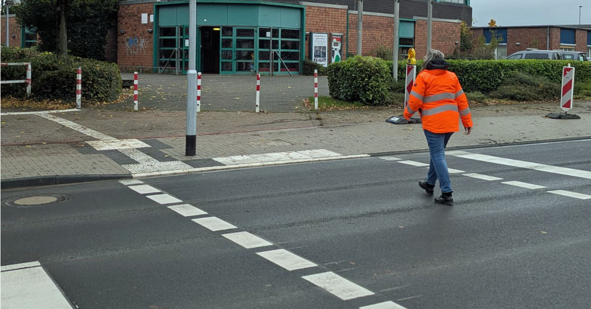 Neue Fußgängerampel Dorsten-Rhade