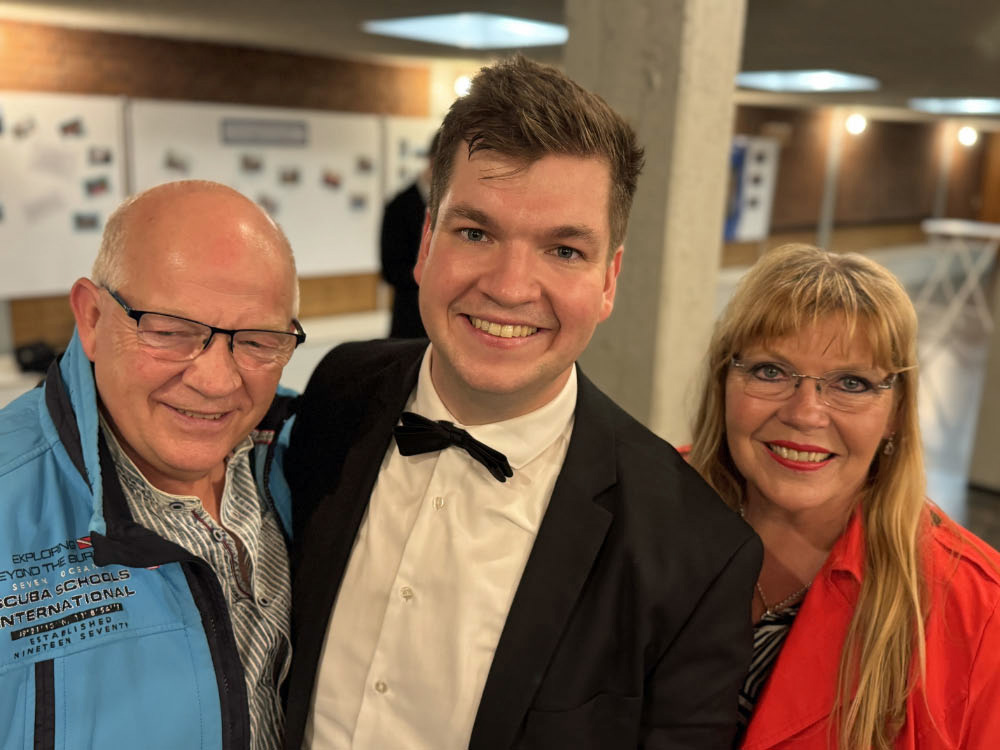 Oliver Göttlich mit Eltern Horst und Sabine Jahnich