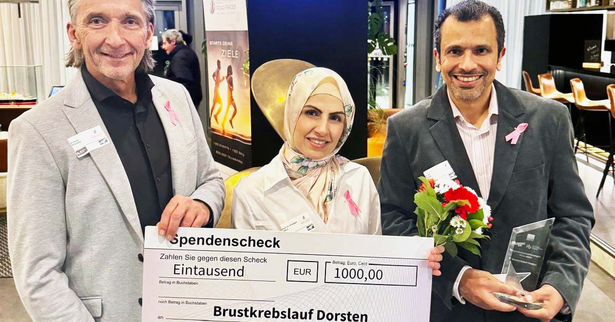 Brustkrebslauf Dorsten Auszeichnung laufen.de