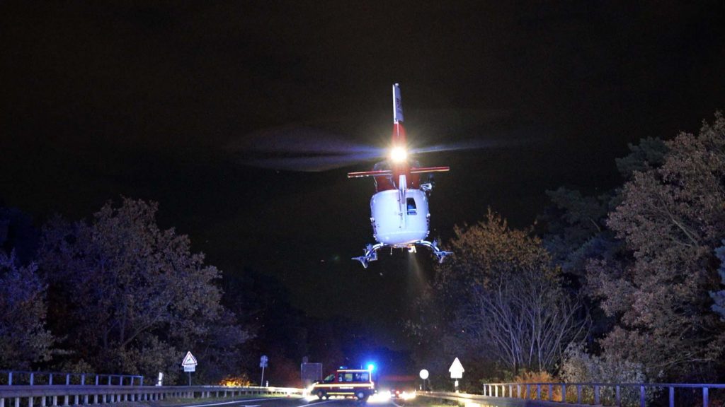 Rettungshubschrauber-Unfall-Dorsten-Brücke Hervest