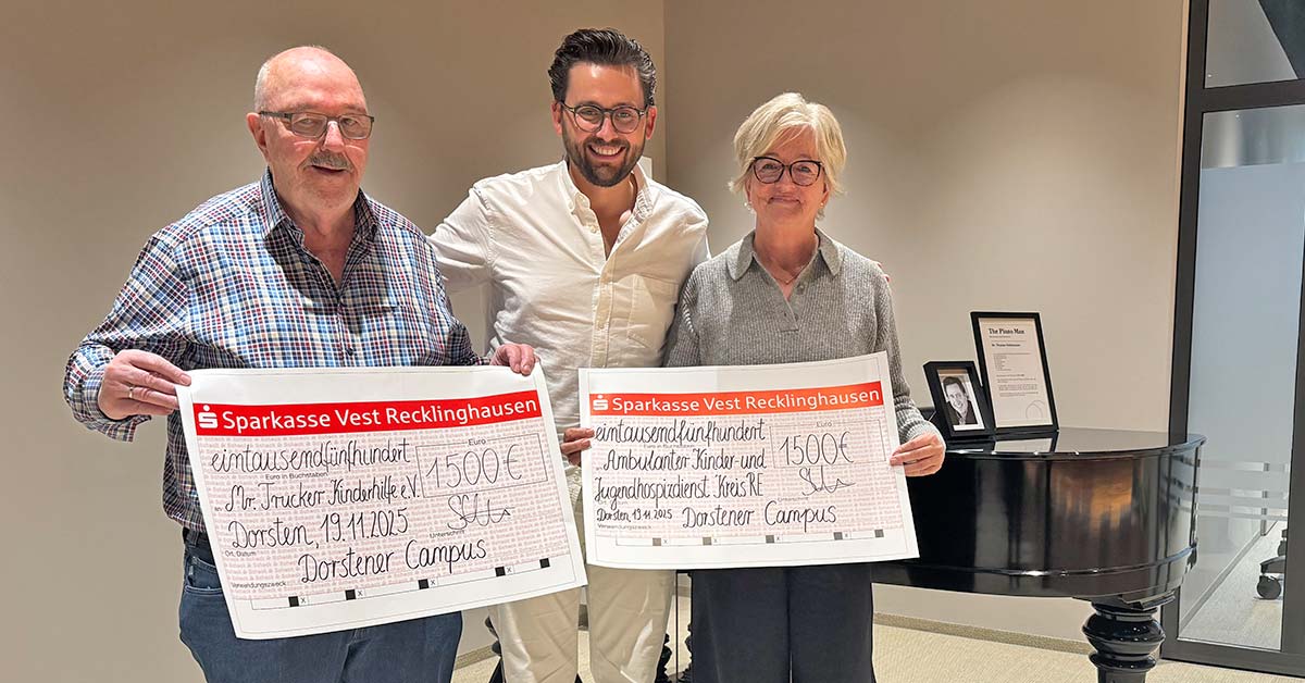 Dorstener Campus Spendenaktion Mr. Trucker Hospizdienst