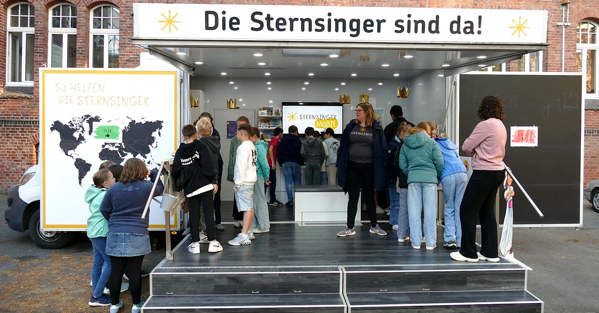 Sternsingermobil Sternsinger