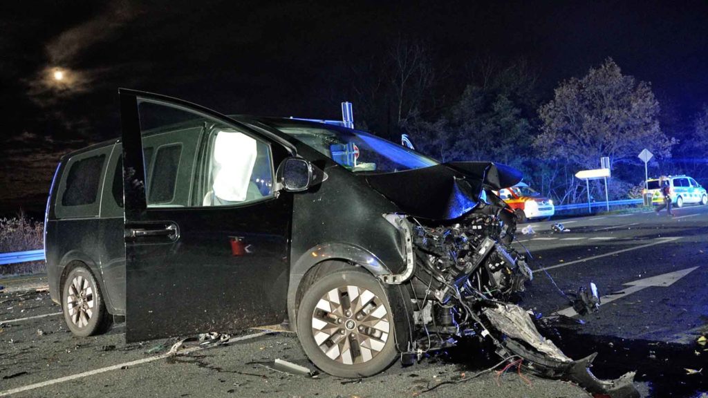 Schwerer Verkehrsunfall am Donnerstag auf der Brücke in Hervest-Dorsten. 