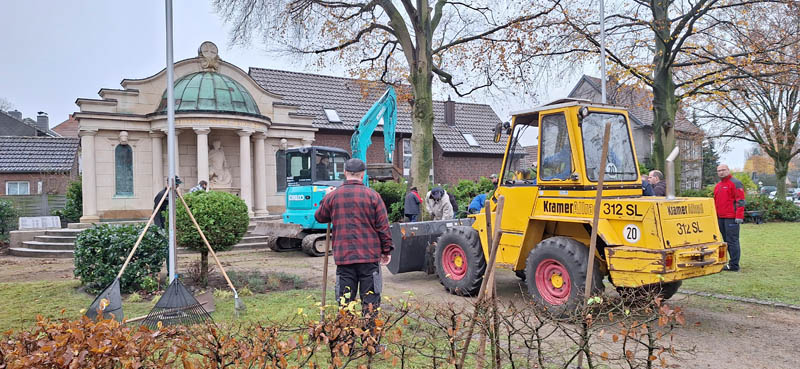 Wulfen Wappenbaum Ehrenmal Saubermachen 2025