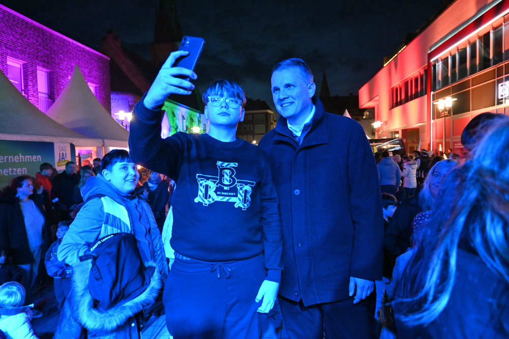 Selfie mit Bürgermeister Tobias Stockhoff