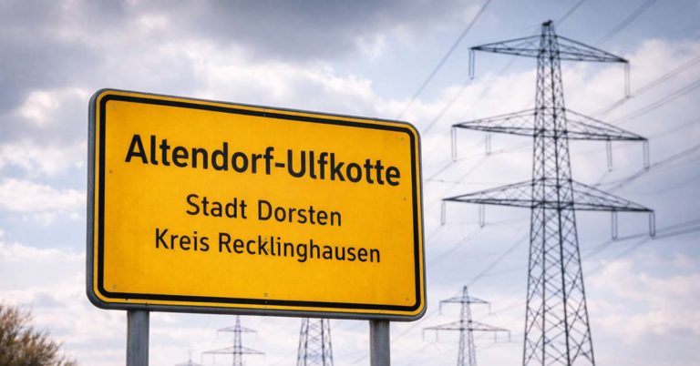 Altendorf Ulfkotte Strommasten Amprion Konverter