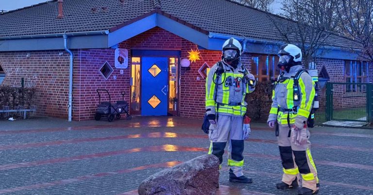 Feuerwehr Gasalarm Dorsten-Feldmark Hindemithstraße Kindergarten Arche