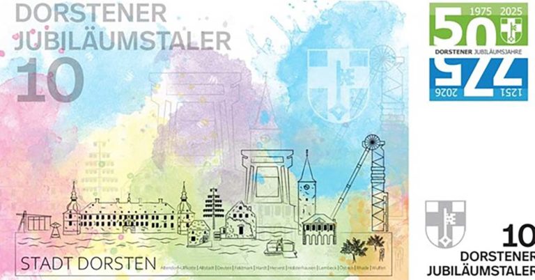 Jubiläumstaler stadt dorsten Jubiläumstaler