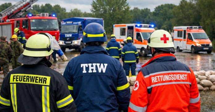 Katastrophenschutz Einsatzkräfte Hochwasser