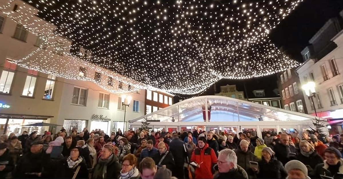 Weihnachtssingen Dorsten Marktplatz