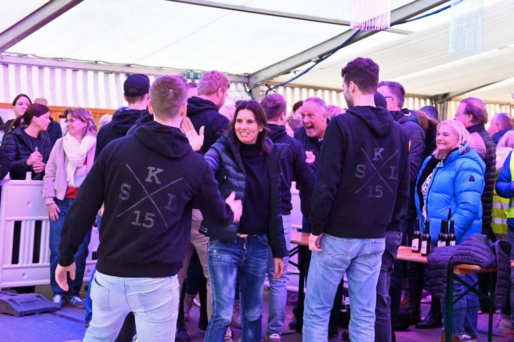 Eisstockmasters Lembeck im Festzelt des Schützenvereins Lembeck