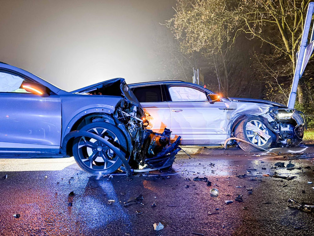 Unfall in Dorsten: Zwei Leichtverletzte an der Königsberger Allee