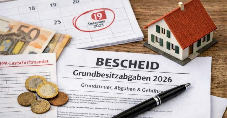 Grundsteuern Grundbesitzabgaben Bescheid