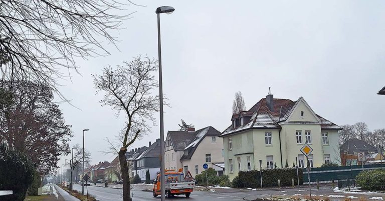Straßenbeleuchtung Laternen Halterner Straße