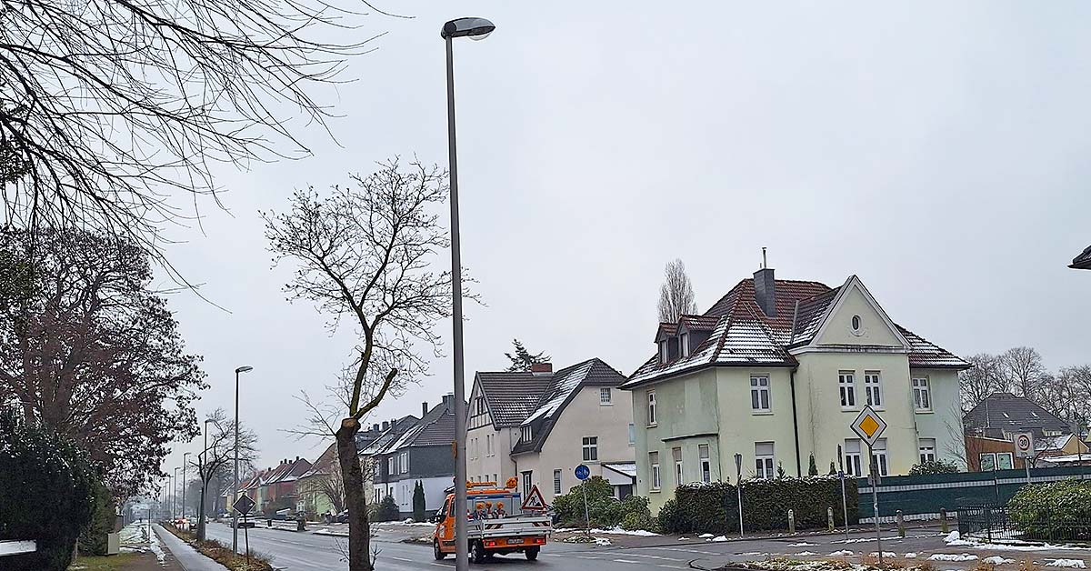 Straßenbeleuchtung Laternen Halterner Straße