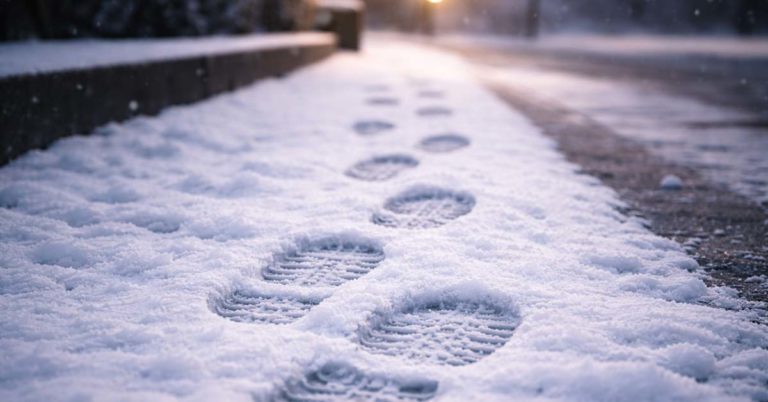 Spuren im Schnee