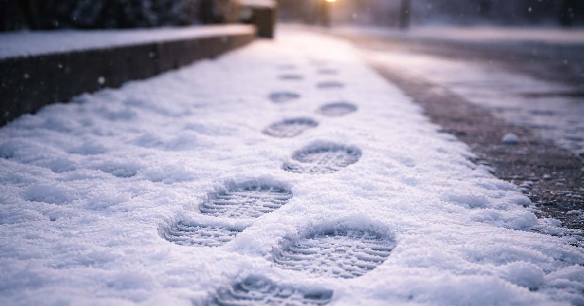 Spuren im Schnee