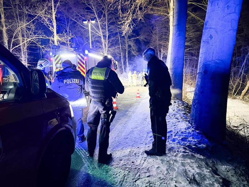 Unfall Dorsten Lembeck Auto brennt aus Januar 2026