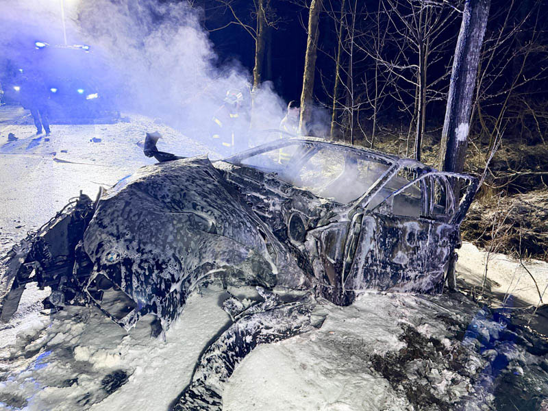 Unfall Dorsten Lembeck Auto brennt aus Januar 2026