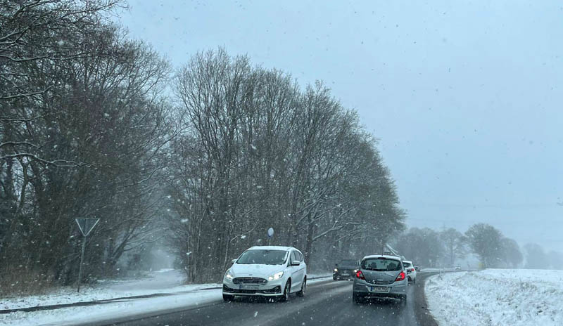 Wintereinbruch in Dorsten 7 Januar 2026